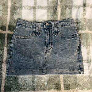 denim mini skirt 💌